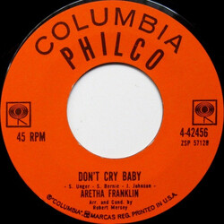 Aretha Franklin Don't Cry, Baby USED VINYL 7INCH 45 RPM SINGLE SPECIAL EDITION