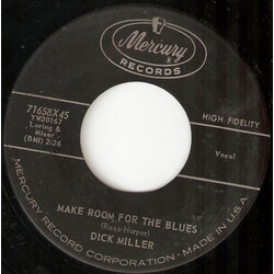 Dick Miller Make Room For The Blues / My Tears Will Seal It Closed USED VINYL 7INCH 45 RPM SINGLE