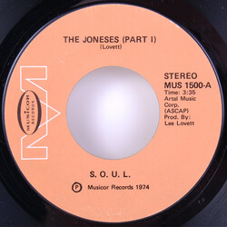 S.O.U.L. The Joneses USED VINYL 7INCH 45 RPM SINGLE STEREO