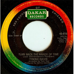 Tyrone Davis Turn Back The Hands Of Time / I Keep Coming Back USED VINYL SINGLE 7INCH 45 RPM