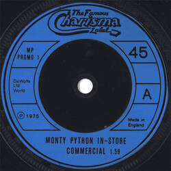 Monty Python In-Store Commercial USED VINYL 7INCH 45 RPM PROMO