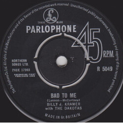 Billy J. Kramer & The Dakotas Bad To Me USED VINYL 7INCH 45 RPM SINGLE