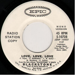Blackstone (13) Love, Love, Love USED VINYL 7INCH 45 RPM PROMO STEREO MONO