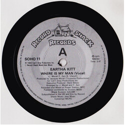 Eartha Kitt Where Is My Man VINYL 7" USED