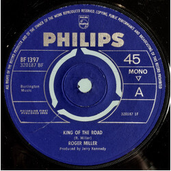 Roger Miller King Of The Road USED VINYL 7INCH 45 RPM SINGLE MONO