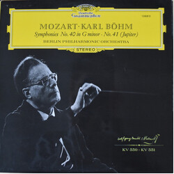 Wolfgang Amadeus Mozart / Karl Böhm / Berliner Philharmoniker Symphonien No. 40 In G-Moll ( In G Minor) · Nr. 41 (Jupiter) Vinyl LP USED