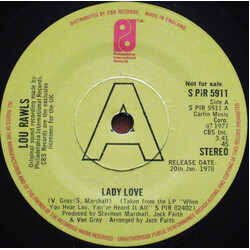 Lou Rawls Lady Love USED VINYL 7INCH 45 RPM PROMO