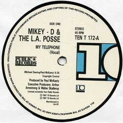 Mikey D & The LA Posse My Telephone USED VINYL 12INCH