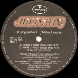 Crystal Waters What I Need VINYL 12" USED