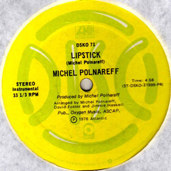 Michel Polnareff Lipstick USED VINYL 12INCH 33 S RPM PROMO
