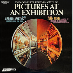 Modest Mussorgsky / Vladimir Ashkenazy / Zubin Mehta / Los Angeles Philharmonic Orchestra Two Complete Performances Of Pictures At An Exhibition Vinyl