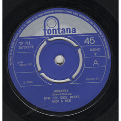 Dave Dee, Dozy, Beaky, Mick & Tich Hideaway USED VINYL 7INCH 45 RPM SINGLE MONO