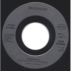 Menswear Sleeping In USED VINYL 7INCH 45 RPM SINGLE JUKEBOX STEREO
