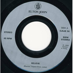 Elton John Believe Vinyl 7" USED