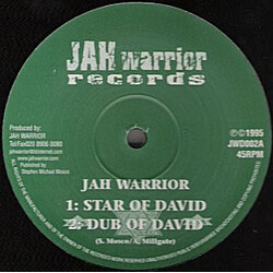 Jah Warrior Star Of David / Vampire USED VINYL 12INCH 45 RPM REPRESS