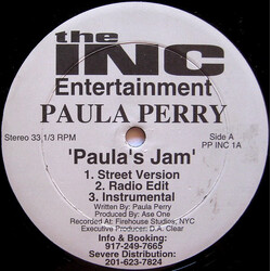 Paula Perry Paula's Jam / Reasons VINYL 12" USED