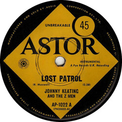 Johnny Keating And The Z-Men Lost Patrol USED VINYL 7INCH 45 RPM SINGLE