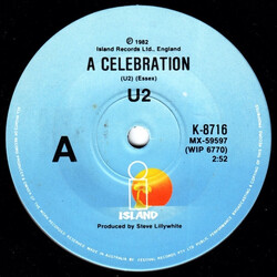U2 A Celebration USED VINYL 7INCH SINGLE 45 RPM