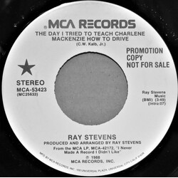 Ray Stevens The Day I Tried To Teach Charlene Mackenzie How To Drive USED VINYL 7INCH 45 RPM PROMO STEREO