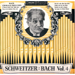 Johann Sebastian Bach / Albert Schweitzer Bach Organ Music Vol.4 Chorale Preludes Vinyl LP USED