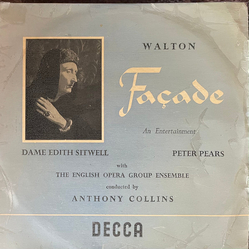 Sir William Walton / Edith Sitwell / Peter Pears / Anthony Collins (2) Façade - An Entertainment Vinyl LP USED