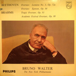 Ludwig van Beethoven / Johannes Brahms / Bruno Walter / The New York Philharmonic Orchestra Overtures Vinyl LP USED