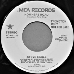 Steve Earle Nowhere Road USED VINYL 7INCH 45 RPM PROMO STEREO