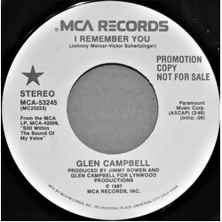 Glen Campbell I Remember You USED VINYL 7INCH 45 RPM PROMO STEREO