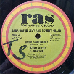 Barrington Levy / Bounty Killer Living Dangerously USED VINYL 12INCH 45 RPM