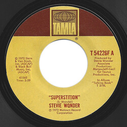 Stevie Wonder Superstition USED VINYL 7INCH 45 RPM SINGLE STYRENE STEREO
