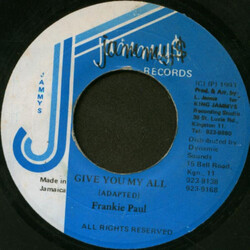 Frankie Paul Give You My All Vinyl 7" USED