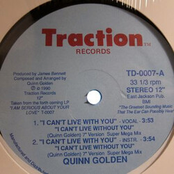 Quinn Golden I Can't Live With You USED VINYL 12INCH 33 S RPM