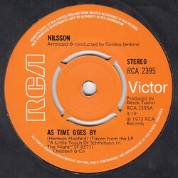 Harry Nilsson As Time Goes By USED VINYL 7INCH 45 RPM SINGLE