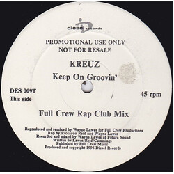 Kreuz Keep On Groovin' USED VINYL 12INCH 45 RPM PROMO