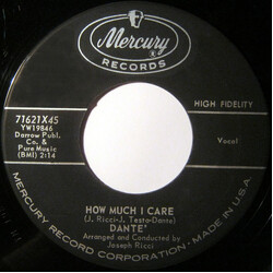 Danté Storace How Much I Care / Baby, Baby USED VINYL 7INCH 45 RPM