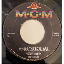 Connie Francis Where The Boys Are USED VINYL 7INCH 45 RPM SINGLE