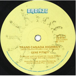 Gene Pitney Trans Canada Highway USED VINYL 7INCH 45 RPM SINGLE