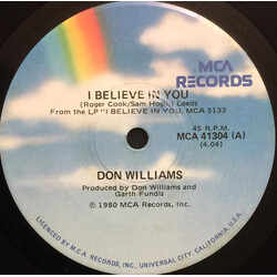 Don Williams (2) I Believe In You / It Only Rains On Me USED VINYL 7INCH 45 RPM SINGLE