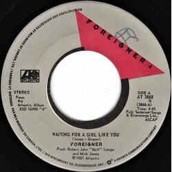 Foreigner Waiting For A Girl Like You USED VINYL 7INCH 45 RPM SINGLE