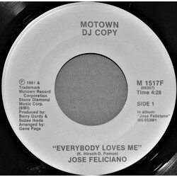 José Feliciano Everybody Loves Me USED VINYL 7INCH 45 RPM PROMO STEREO