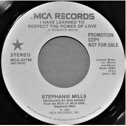 Stephanie Mills I Have Learned To Respect The Power Of Love USED VINYL 7INCH 45 RPM SINGLE PROMO STEREO
