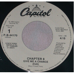 Chapter 8 Give Me A Chance USED VINYL 7INCH 45 RPM SINGLE PROMO