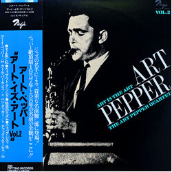 Art Pepper Quartet Art Is The Art Vol. 2 Vinyl LP USED