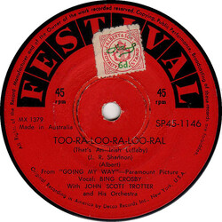 Bing Crosby / John Scott Trotter And His Orchestra I'll Take You Home Again, Kathleen / Too-Ra-Loo-Ra-Loo-Ral (That's An Irish Lullaby) USED VINYL 7IN