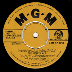 Carlos Thompson The Peddler Man Vinyl 7" USED