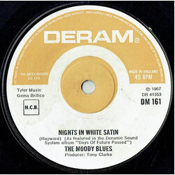 The Moody Blues Nights In White Satin USED VINYL 7INCH 45 RPM SINGLE REISSUE