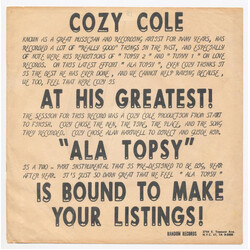 Cozy Cole Ala Topsy 3 / Ala Topsy 4 USED VINYL 7INCH 45 RPM