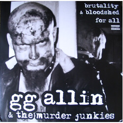 GG Allin & The Murder Junkies Brutality & Bloodshed For All Vinyl LP USED