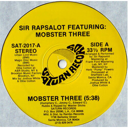 Sir Rapsalot / Mobster Three Mobster Three USED VINYL 12INCH 33 S RPM REISSUE