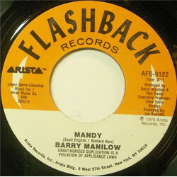 Barry Manilow Mandy / It's A Miracle USED VINYL 7INCH 45 RPM REISSUE